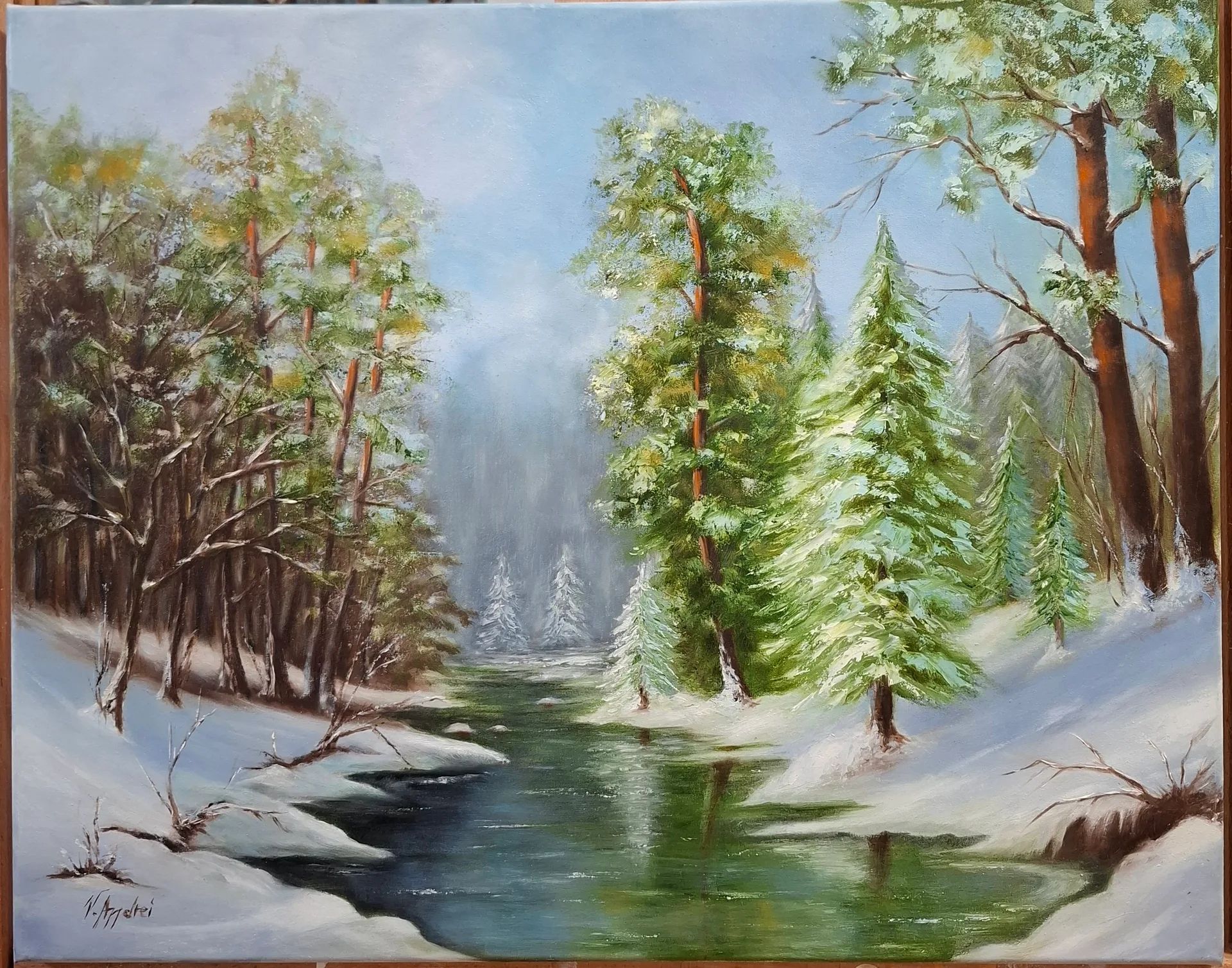 Lac en hiver