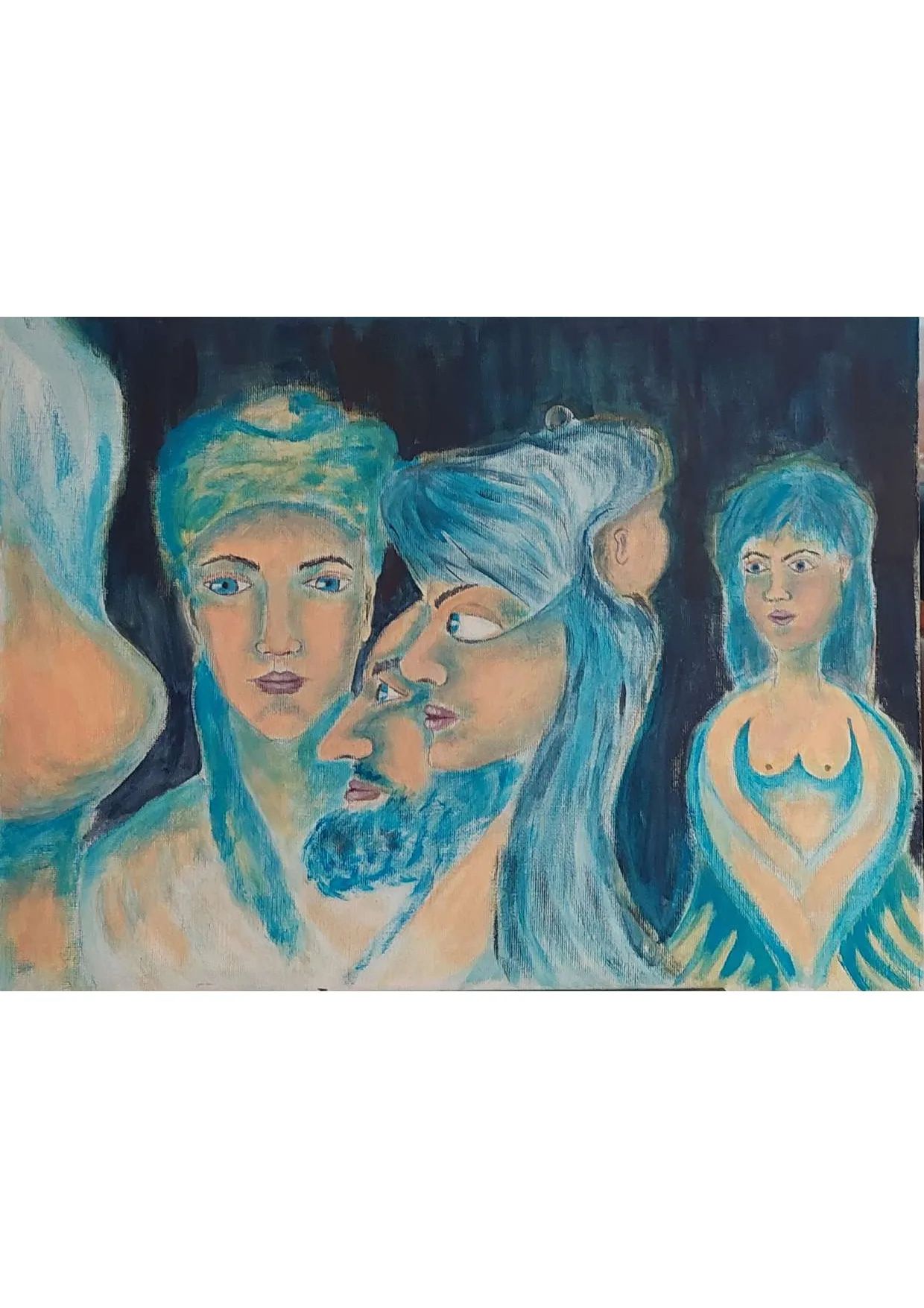 The Woman Who Was Not Supposed to Come - 1001 nights of painting 