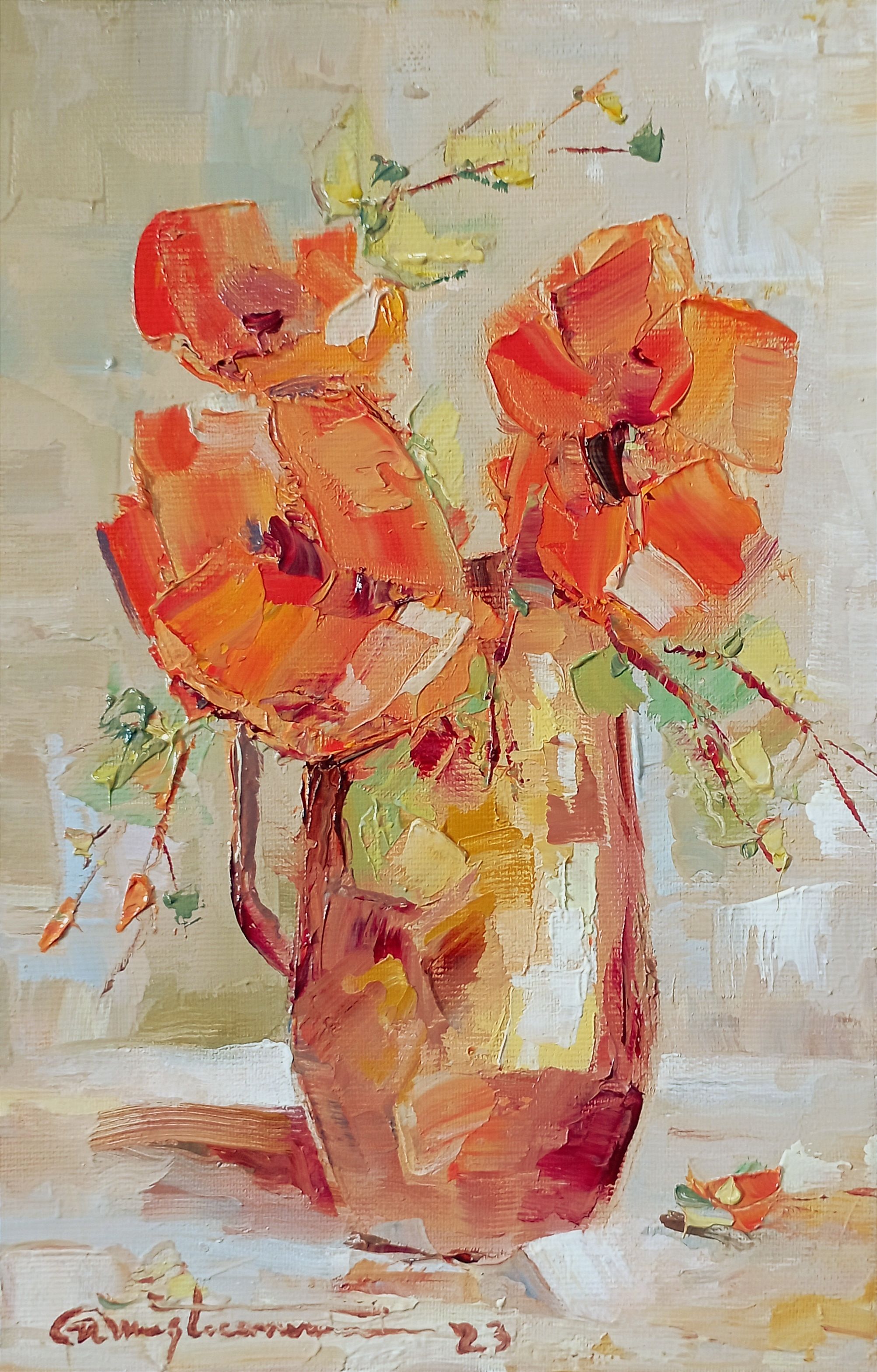 „Study in cadmium red ”